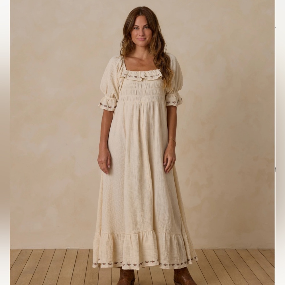 Rylee + Cru Alexandra Dress - Natural XS